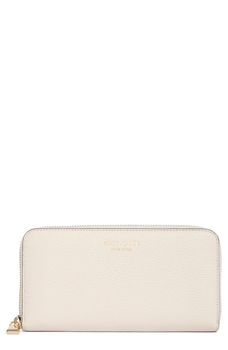 Kate Spade New York taylor zip around continental wallet, Main, color, Parchment