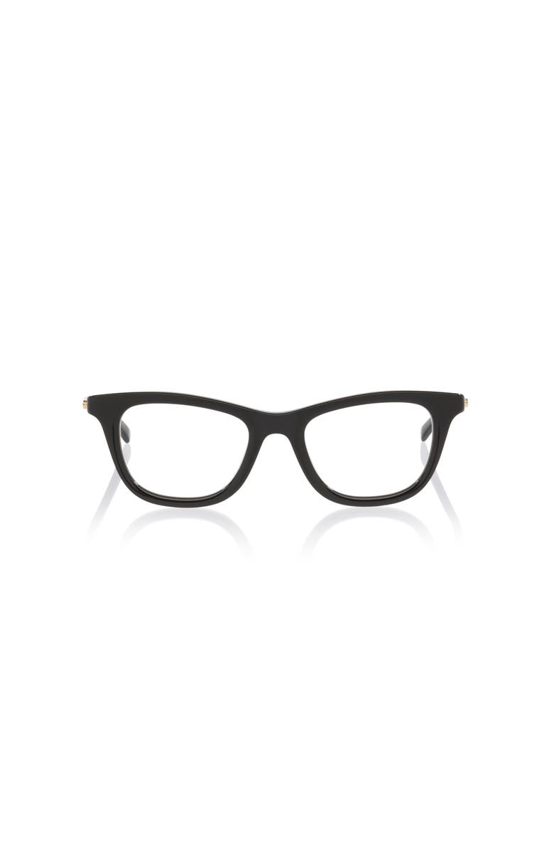 Gucci 50mm Cat Eye optical glasses, Alternate, color, Black