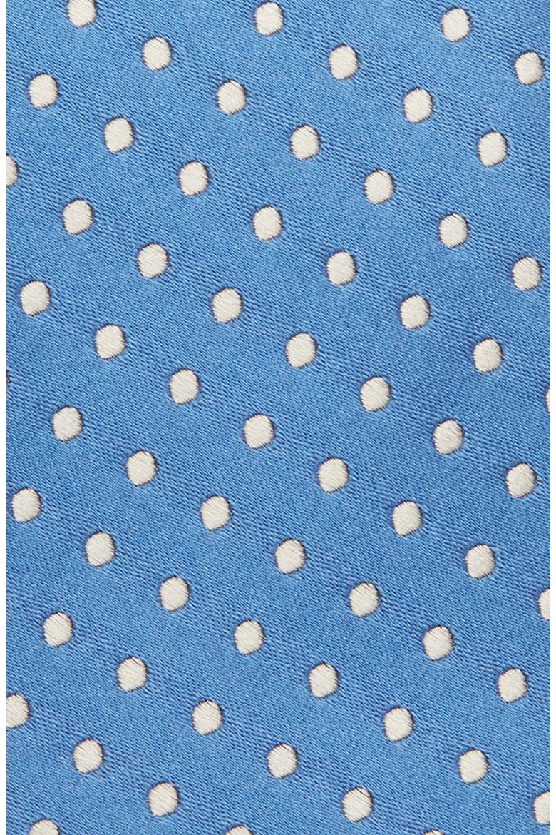 Polka Dot Jacquard Mulberry Silk Tie, Alternate, color, CARTA DA ZUCCHERO