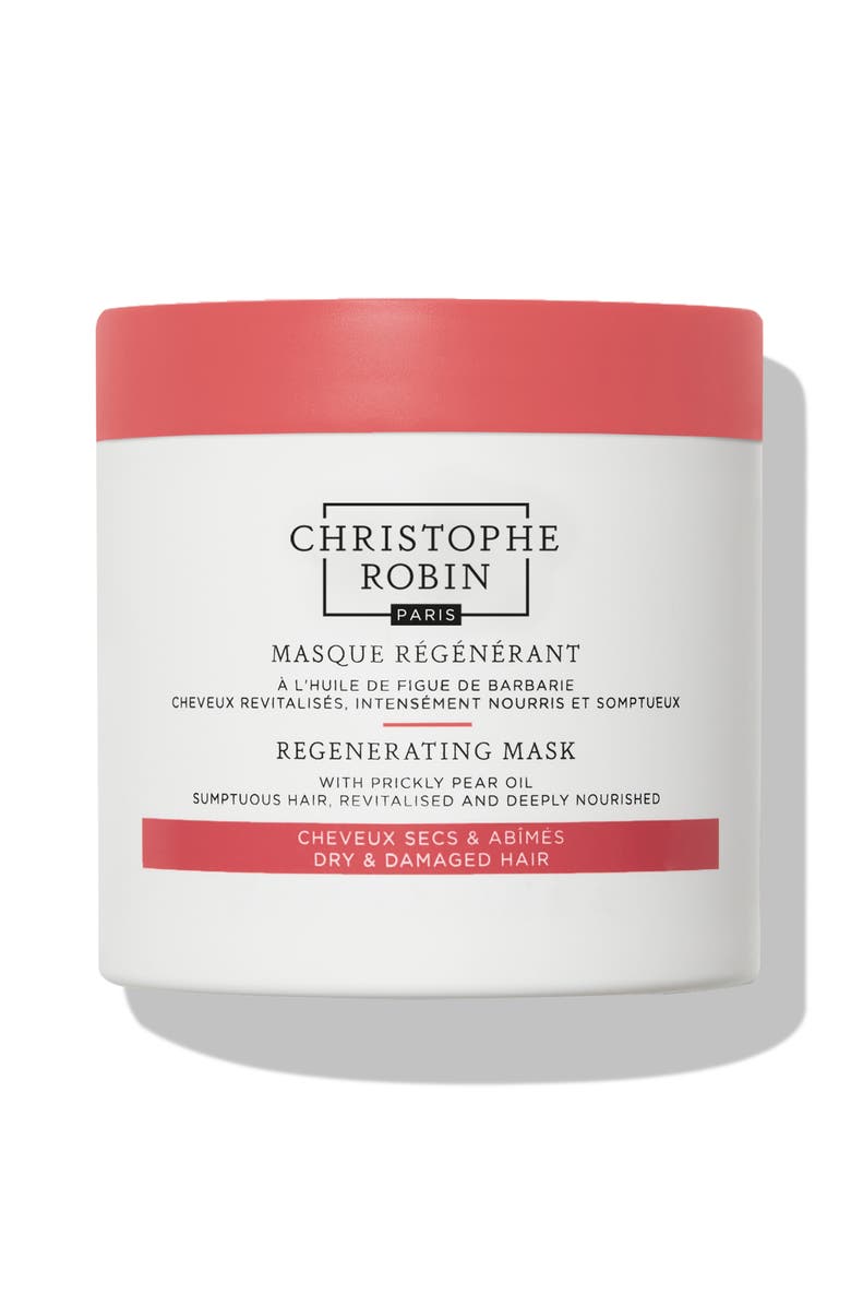 Christophe Robin Regenerating Mask with Rare Prickly Pear Seed Oil, Main, color, White/ Orange