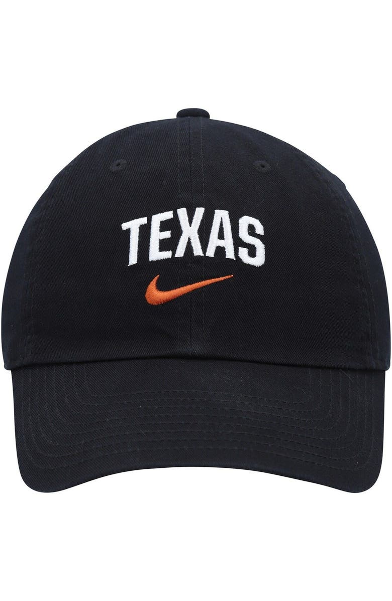 Nike Men's Nike Black Texas Longhorns Heritage86 Arch Performance Adjustable Hat, Alternate, color, 