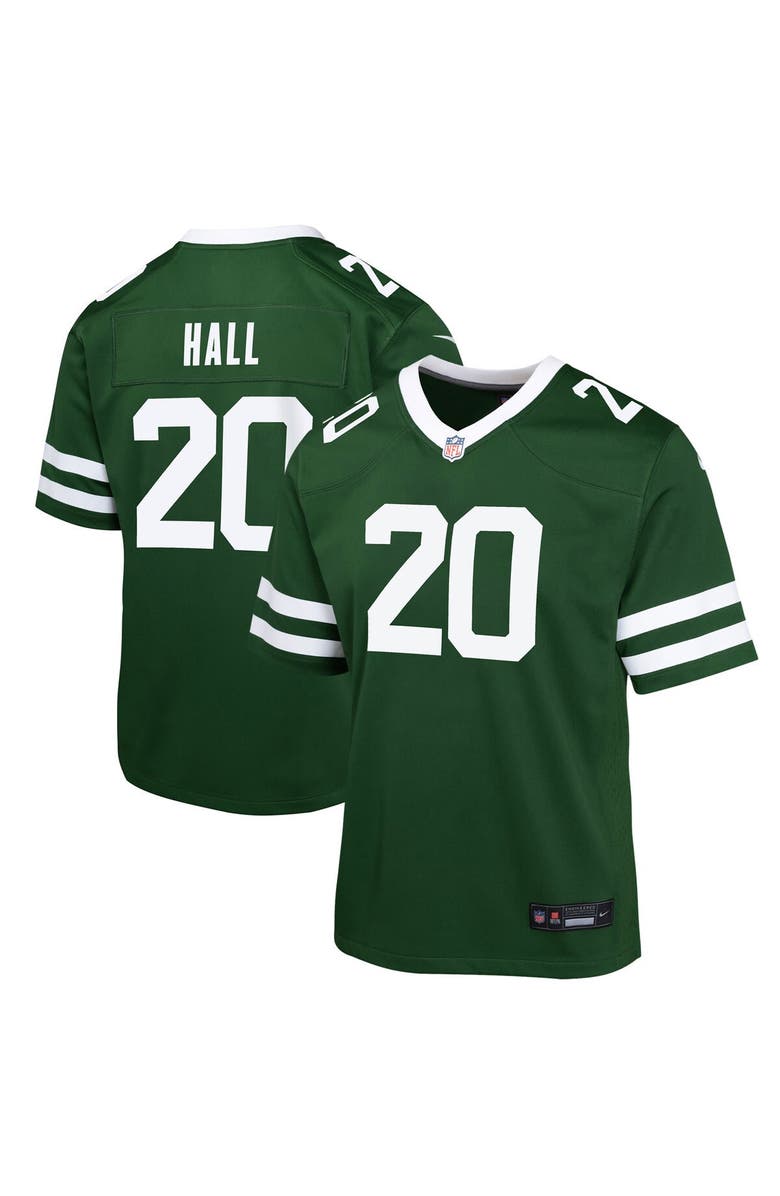 Nike Youth Nike Breece Hall Legacy Green New York Jets Game Jersey, Main, color, Green