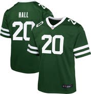 Nike Youth Nike Breece Hall Legacy Green New York Jets Game Jersey