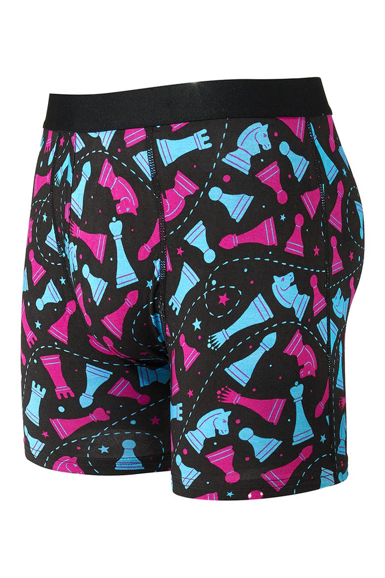 Checkmate Boxer Briefs, Alternate, color, BLACK