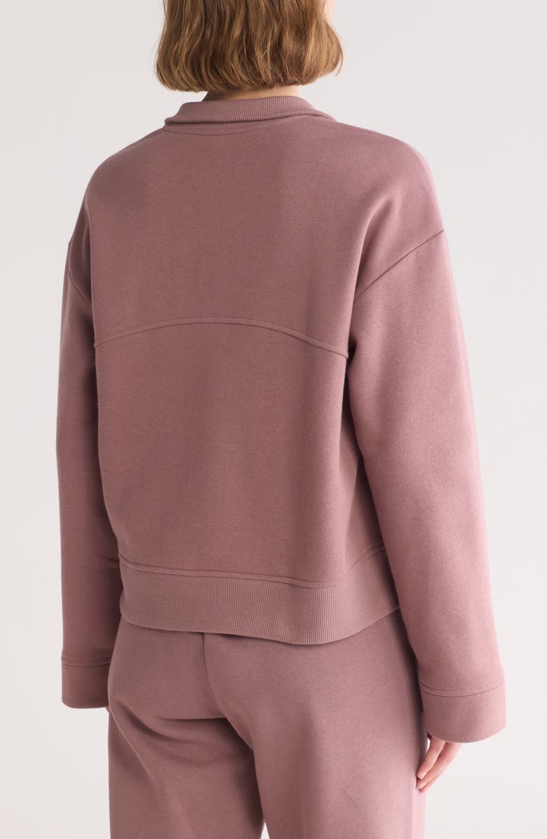 Z by Zella Feather Fleece Half-Zip Pullover, Alternate, color,