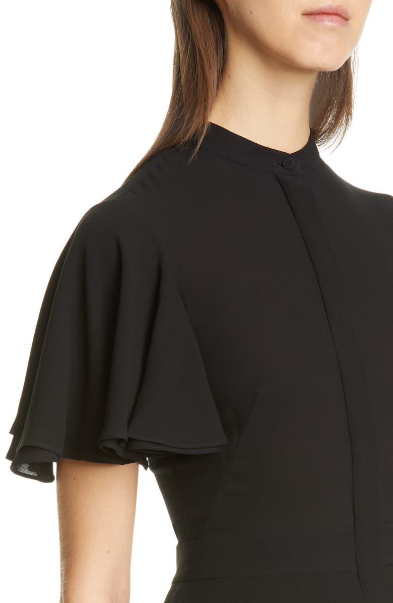 McQueen Alexander McQueen Silk High/Low Peplum Blouse, Alternate, color, 