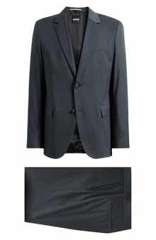 Houston Slim Fit Dark Green Wool Suit