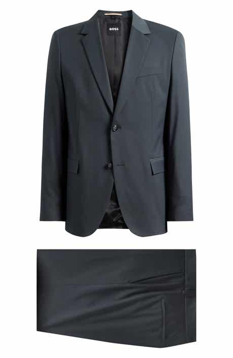 Houston Slim Fit Dark Green Wool Suit