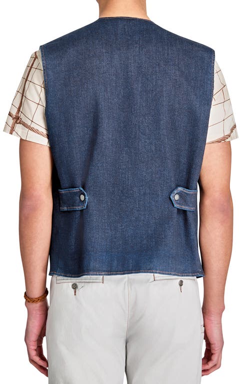 Brooklyn Brigade Solid Basic Vest In Blue