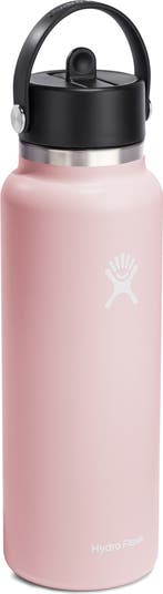 40-Ounce Wide Mouth Flex Straw Cap Water Bottle