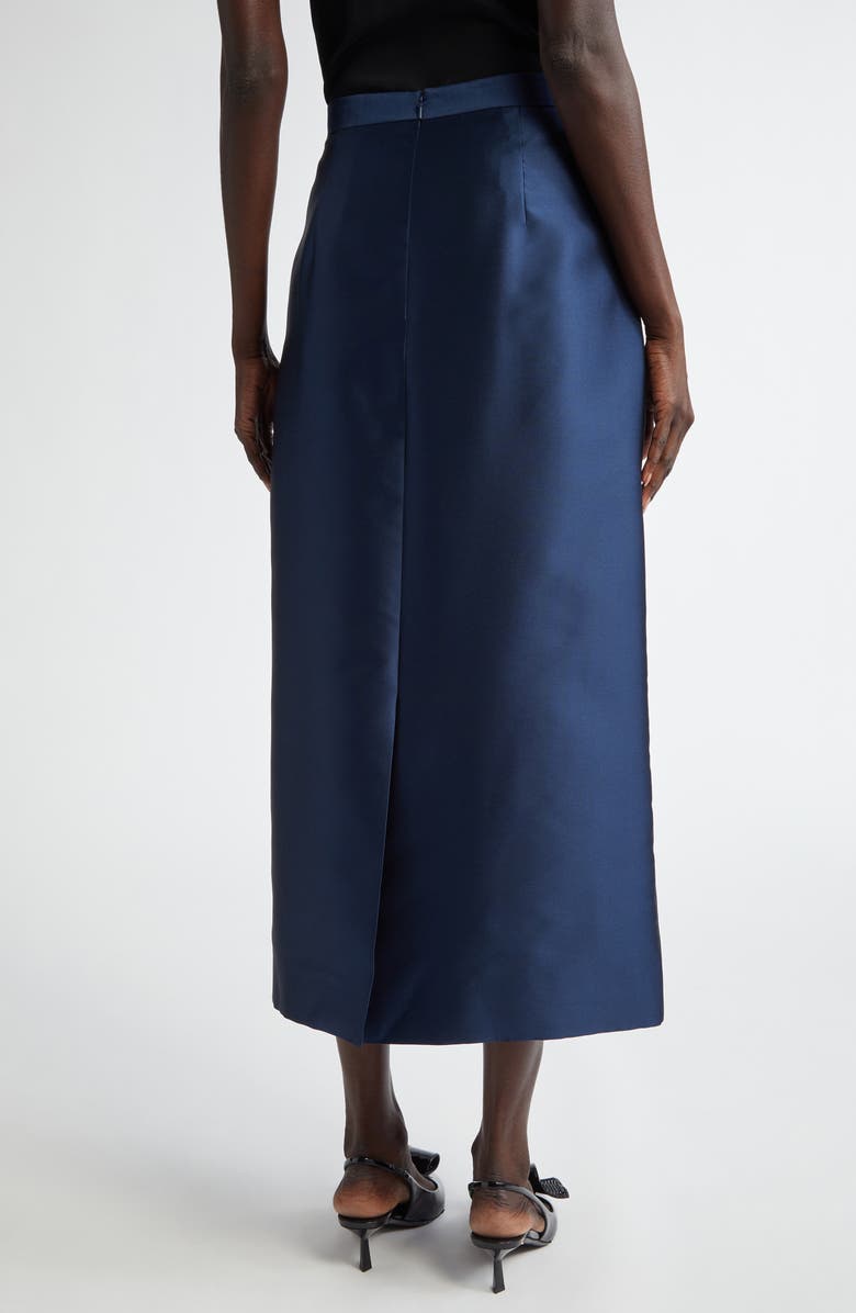 Erdem Embellished Floral Appliqué Mikado Pencil Skirt, Alternate, color,