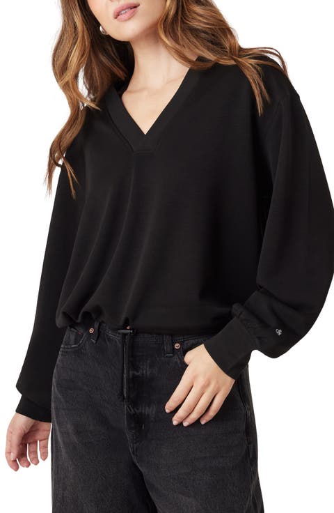 V-Neck Pullover Sweatshirt
