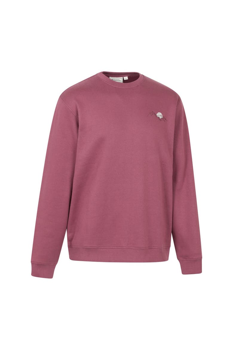 Mountain Scene Sweatshirt, Alternate, color, Burgundy