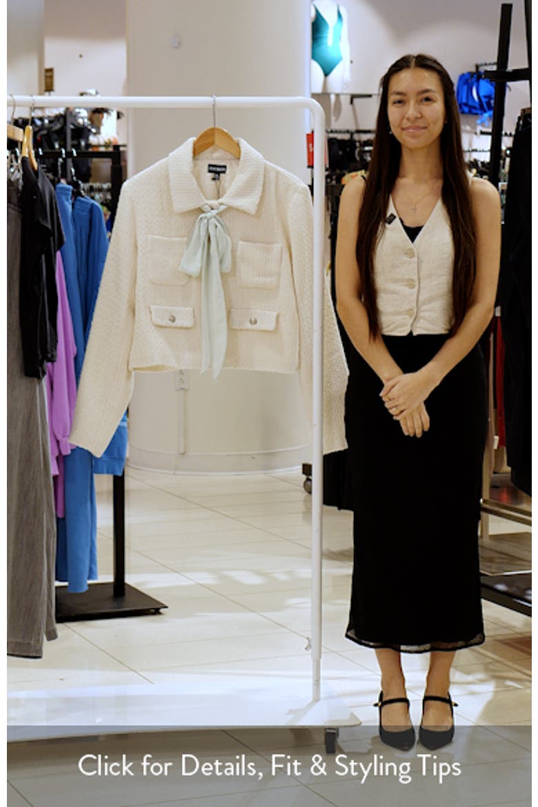 Alise Crop Knit Jacket video