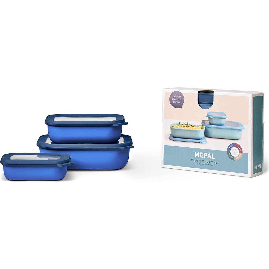 Mepal Cirqula Set Of 3 Rectangular Storage Containers