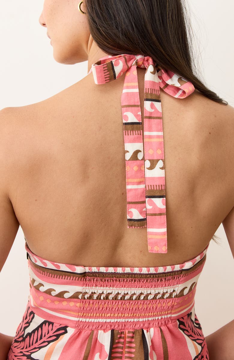 Marine Layer Canyon Halter Maxi Sundress, Alternate, color,