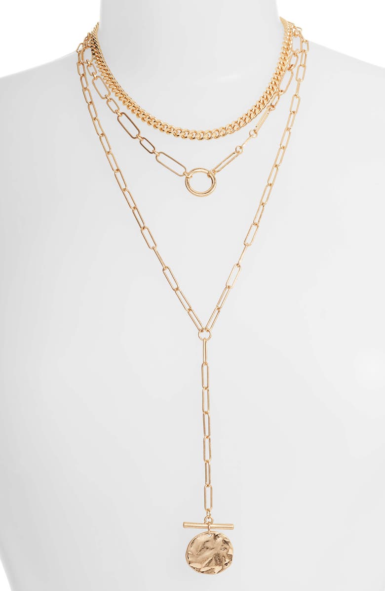 BP. Layered Pendant Necklace, Alternate, color, 