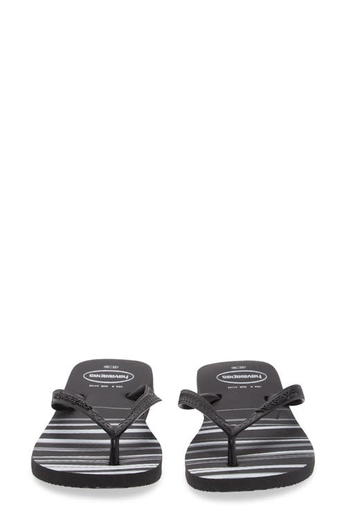 Havaianas Top Basic Flip Flop In Black/white