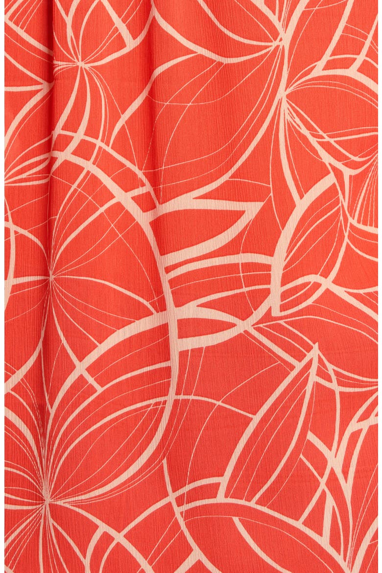 Swirl Movement Blouse, Alternate, color, CORAL BLAZE