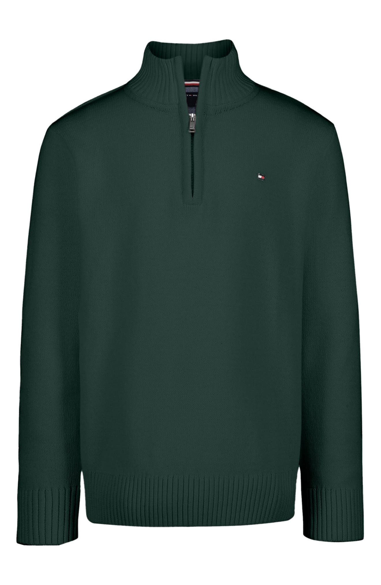 Kids' Cotton Quarter Zip Sweater