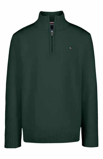Kids' Cotton Quarter Zip Sweater