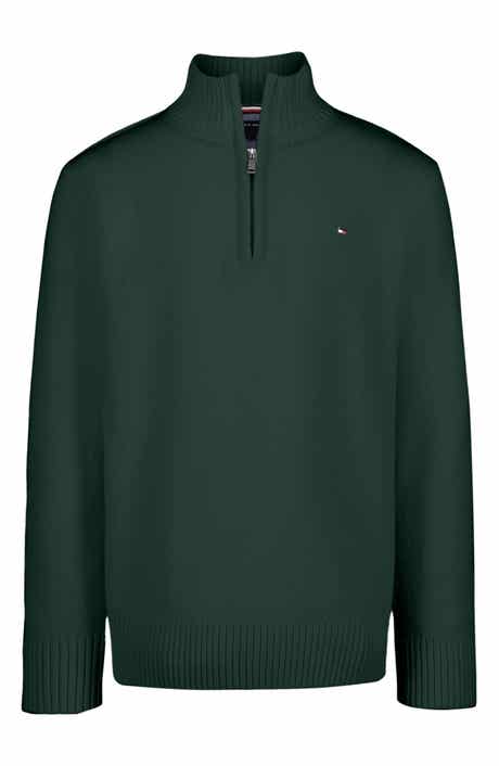 Kids' Cotton Quarter Zip Sweater