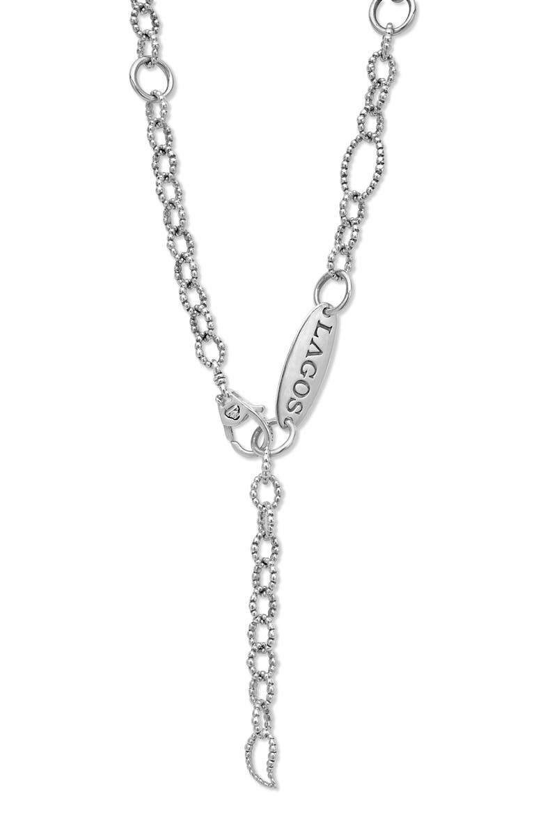 Luna Freshwater Pearl Station Necklace, Alternate, color, GOLD
