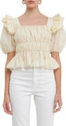 Endless Rose Ruffle Puff Sleeve Top