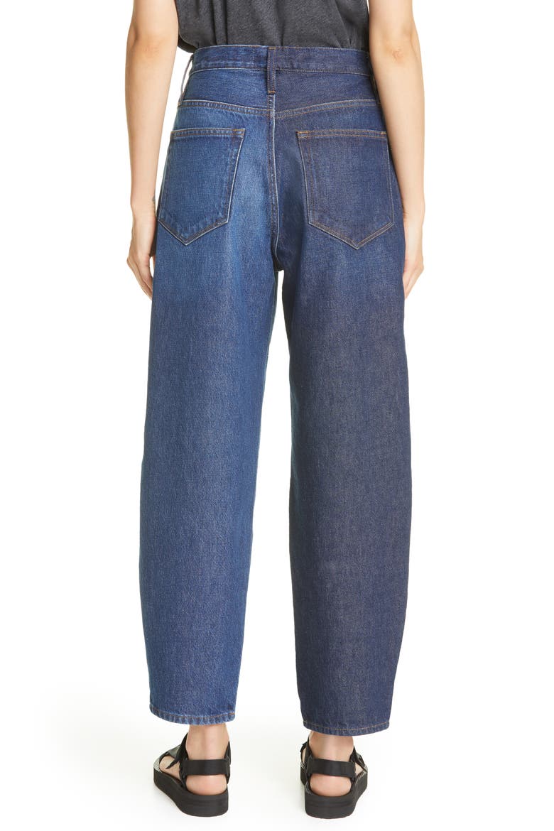 Le Ultra High Waist Barrel Leg Jeans, Alternate, color, INDIGO COM