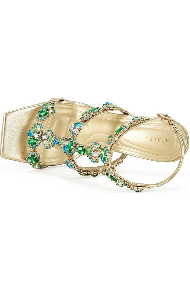 AZALEA WANG Khai Ankle Strap Sandal, Alternate, color, Gold