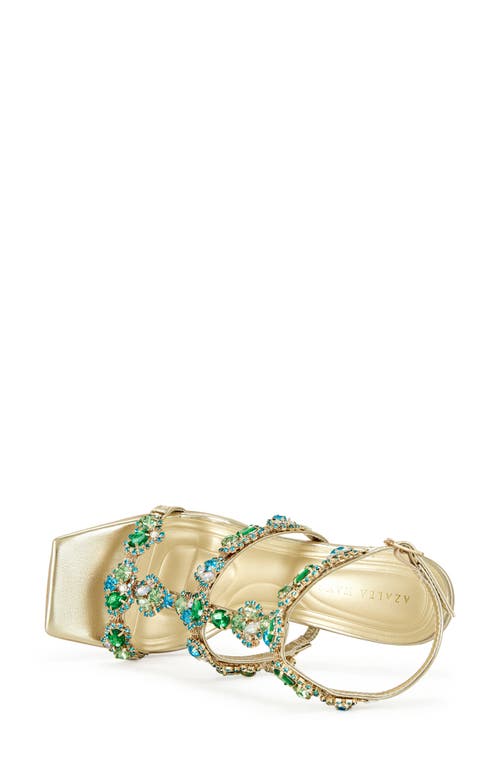 Azalea Wang Khai Ankle Strap Sandal In Gold
