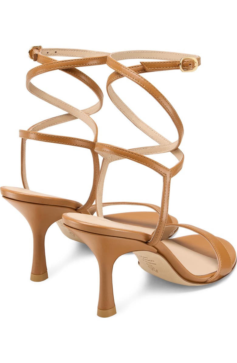 Stuart Weitzman Nudist Wrap 85 Sandal, Alternate, color, Macchiato