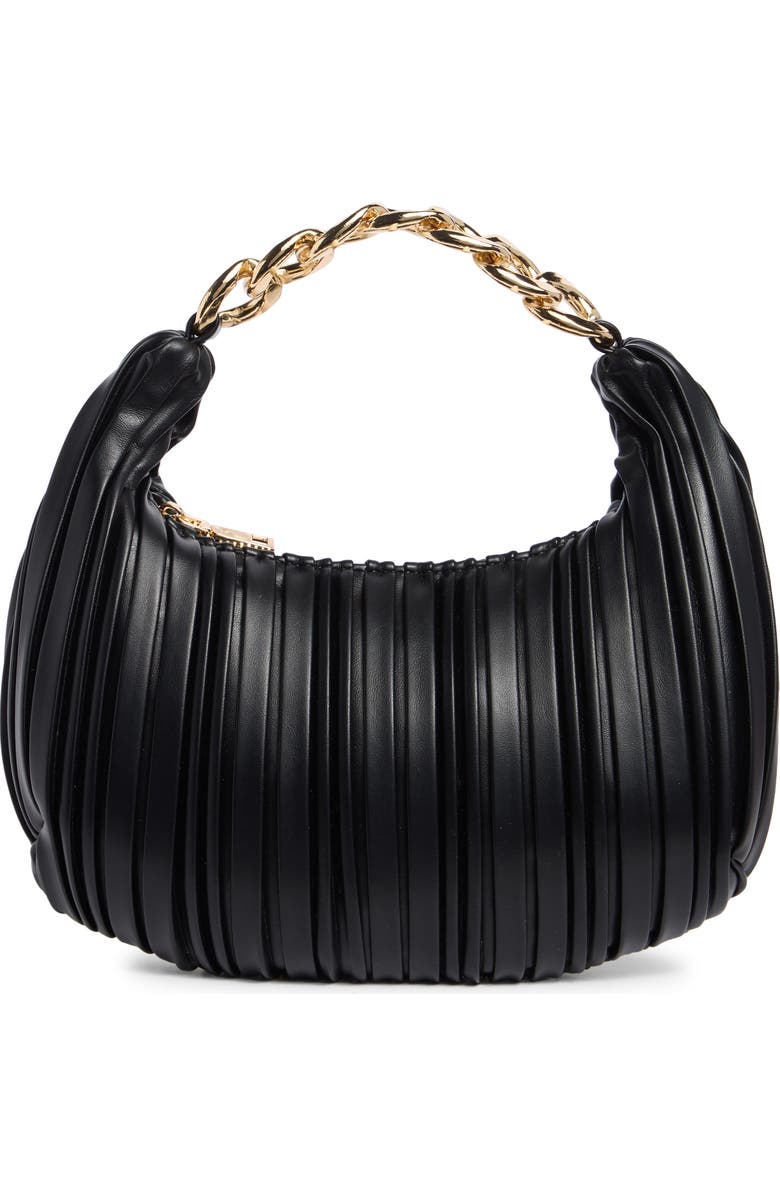 URBAN EXPRESSIONS HANDBAGS Pleated Chain Shoulder Bag, Main, color,