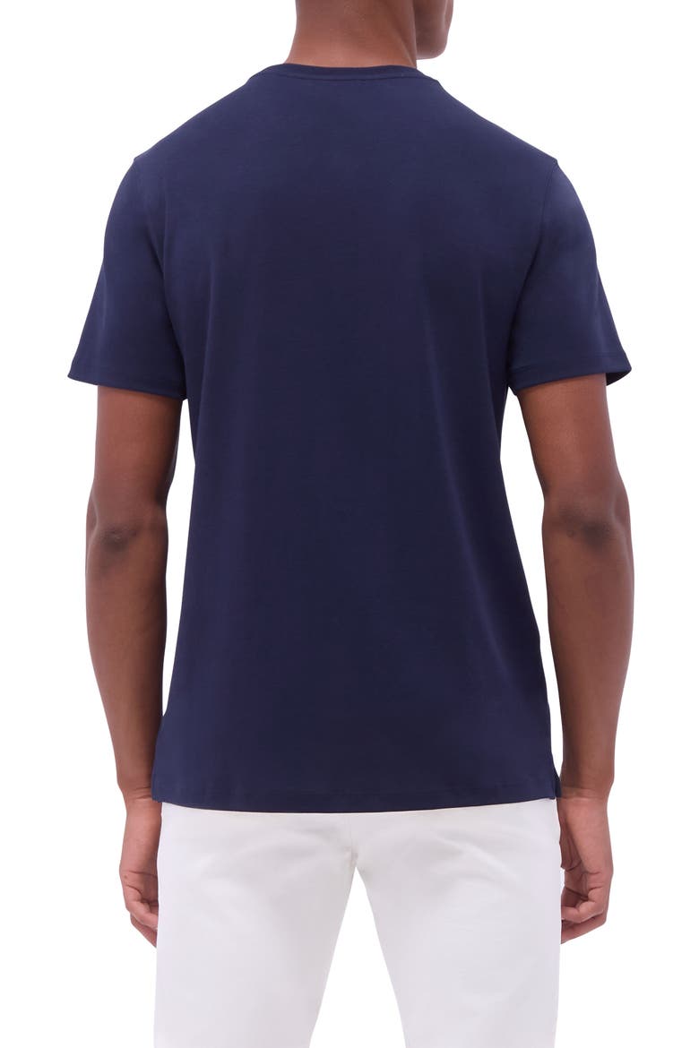Hank Solid Pima Cotton T-Shirt, Alternate, color, NAVY