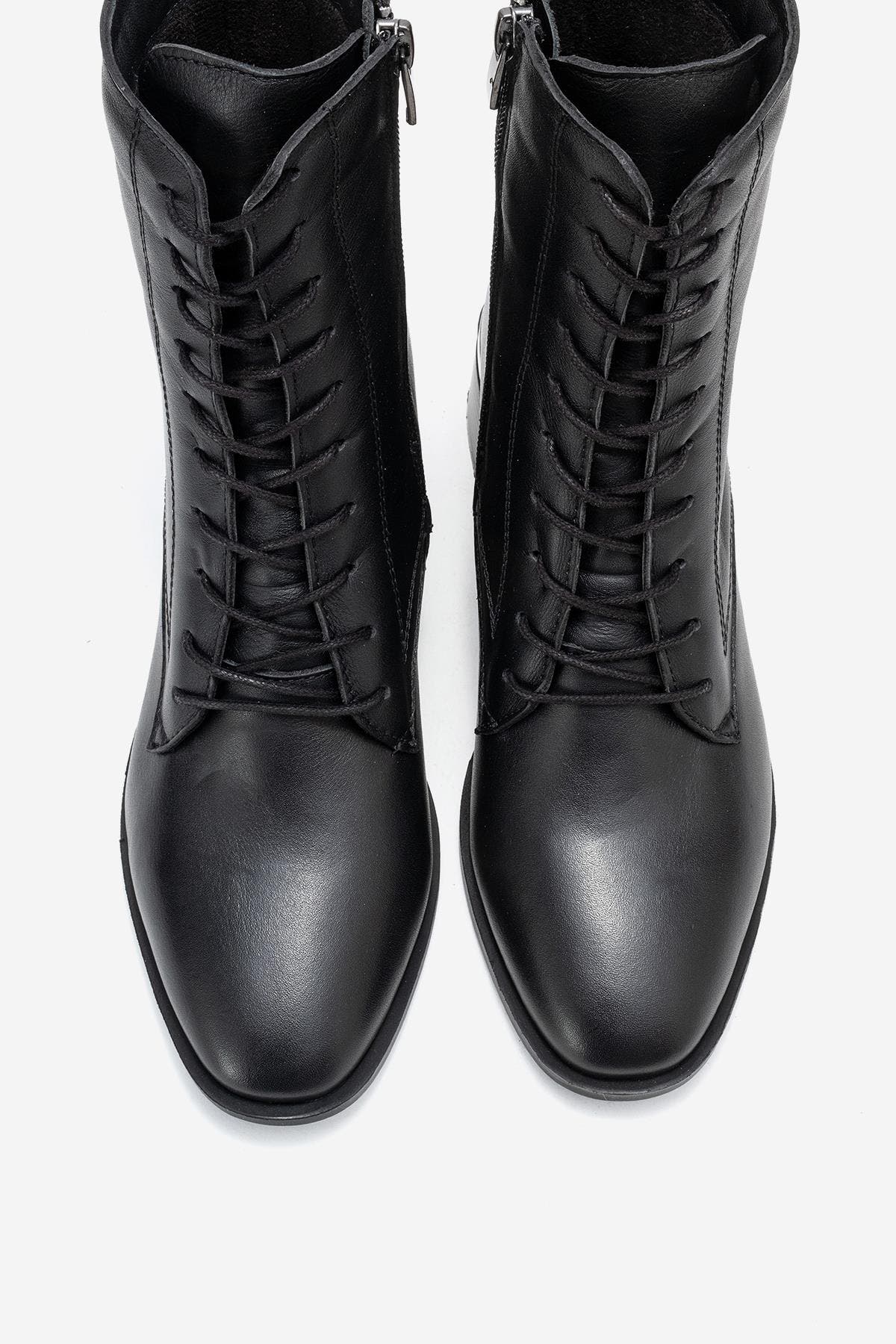 Forever & Always Shoes Avia Leather Block Heel Boot, Alternate, color, Black Leather