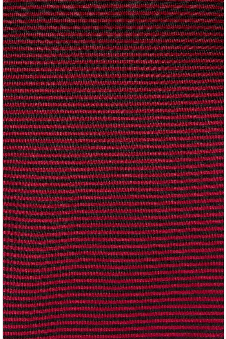 Bishop Sleeve Top, Alternate, color, BURGUNDY/ BLACK STRIPE