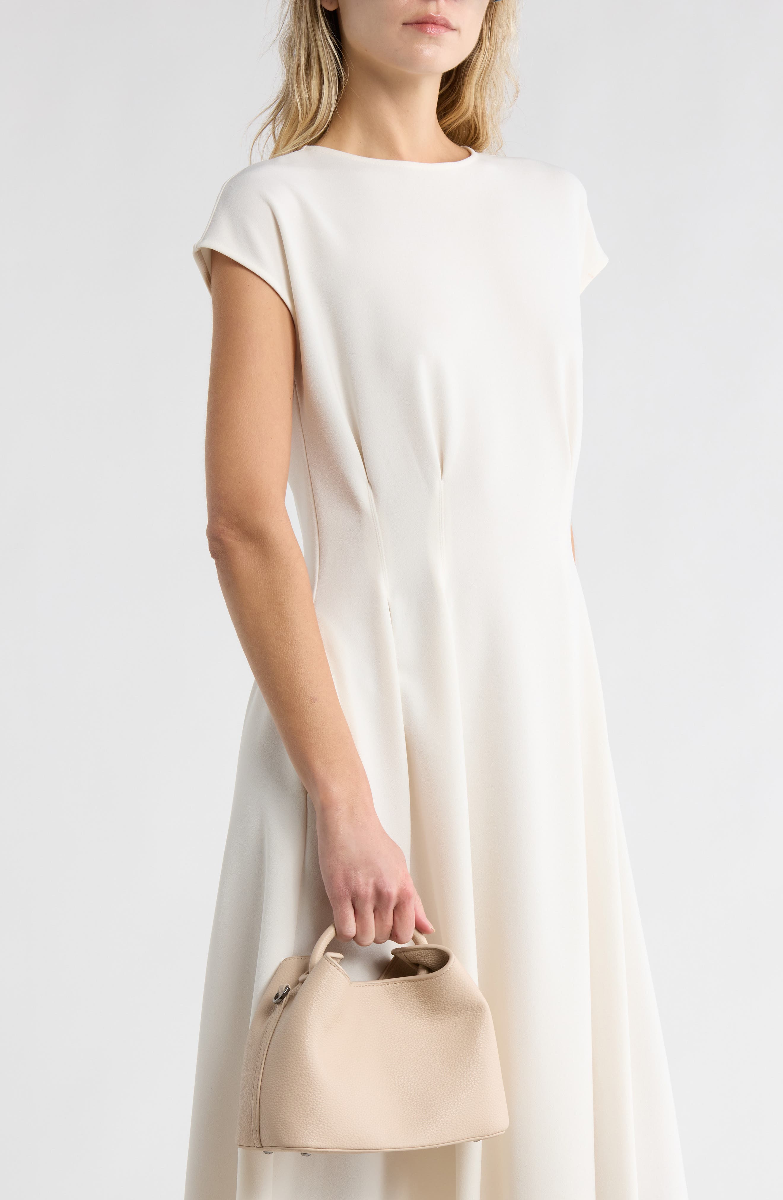 Circle Top Handle Clutch, Alternate, color, APRICOT