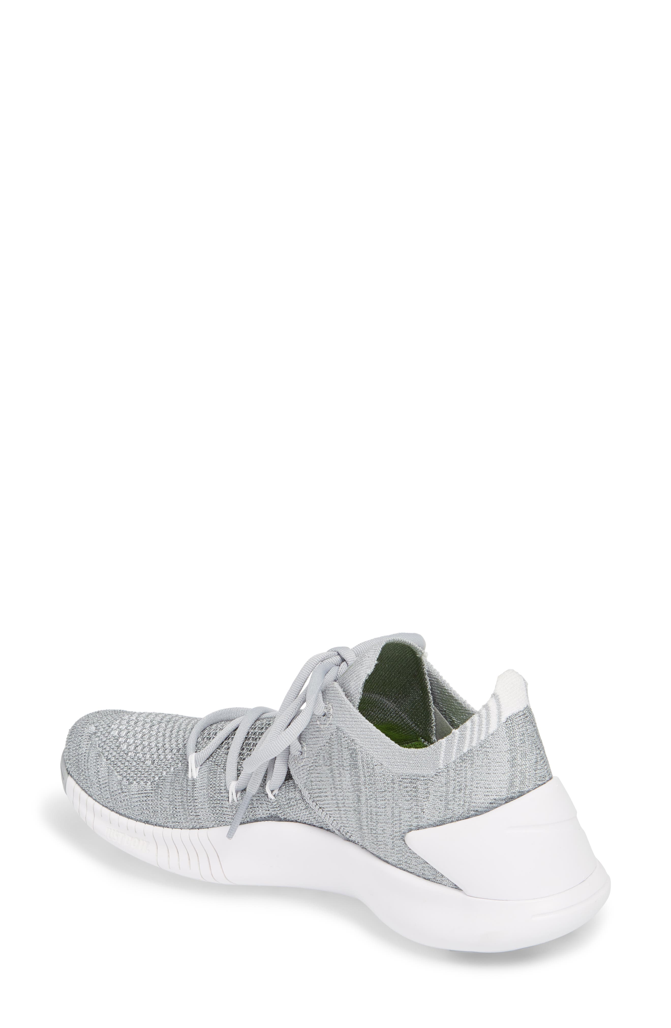 Free TR Flyknit 3 Training Shoe, Alternate, color, WOLF GREY/ WHITE