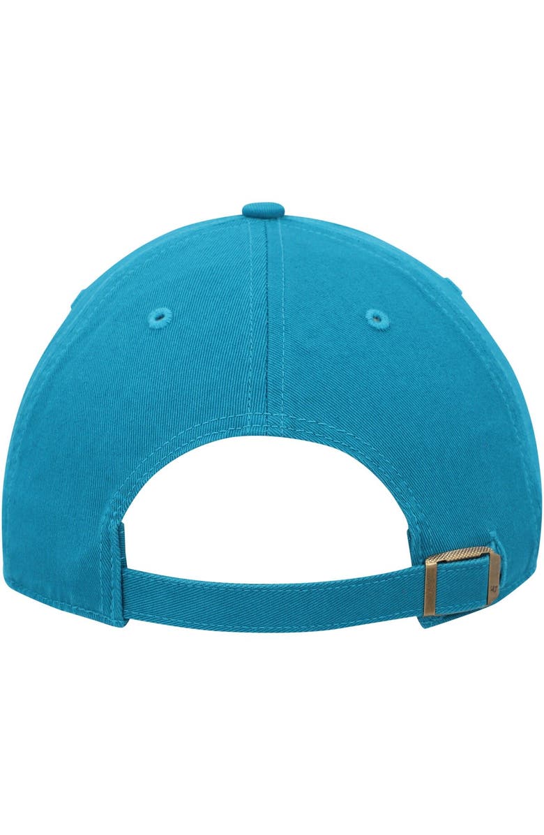 '47 Men's '47 Teal Florida Marlins Cooperstown Collection Clean Up Adjustable Hat, Alternate, color, Teal