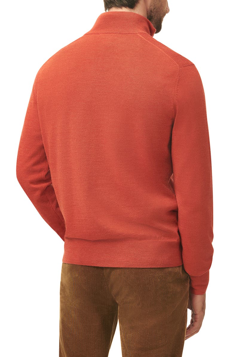 Brooks Brothers Merino Wool Half Zip Pullover, Alternate, color, 