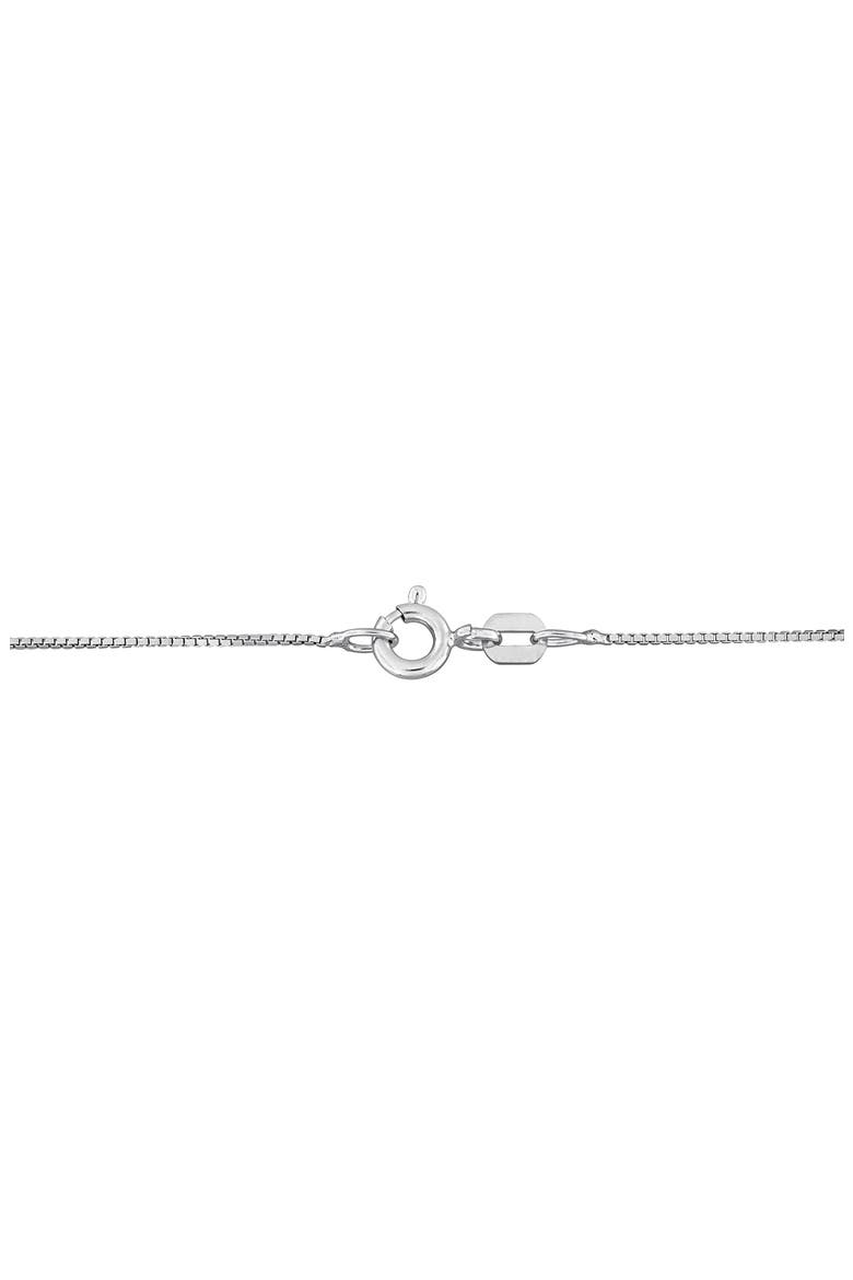 Box Link Chain Necklace, 0.65mm, Alternate, color, SILVER