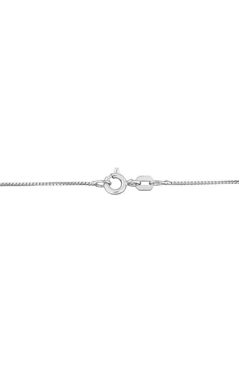 DELMAR Box Link Chain Necklace, 0.65mm, Alternate, color, Silver