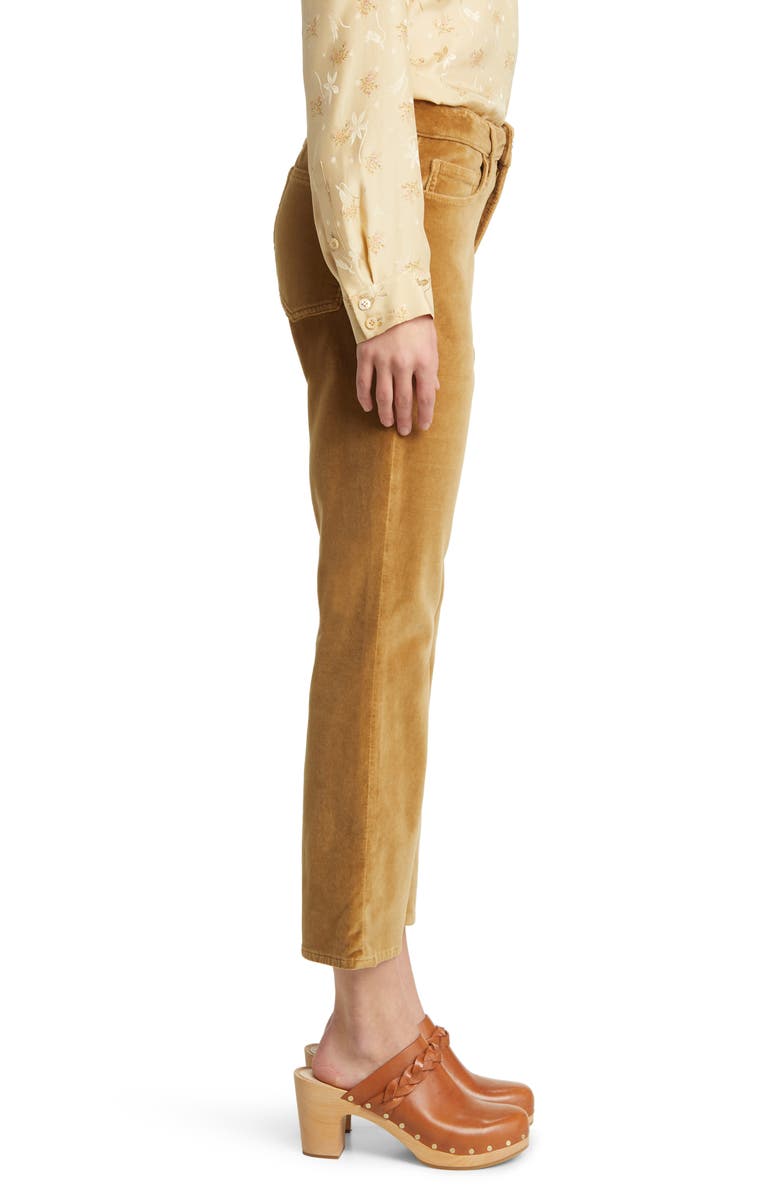 FRAME Le Crop Mini Corduroy Bootcut Jeans, Alternate, color, Camel