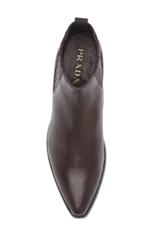 Prada Western Chelsea Boot In Brown