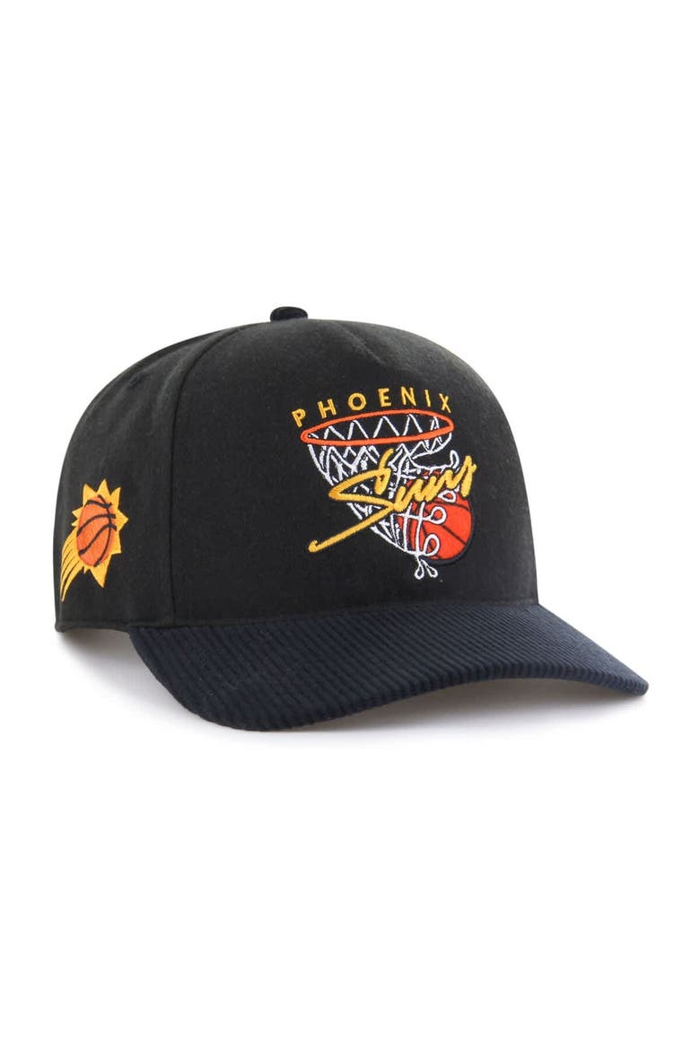 Men's '47  Black Phoenix Suns Nothing But Net Hitch Adjustable Hat, Main, color, Black