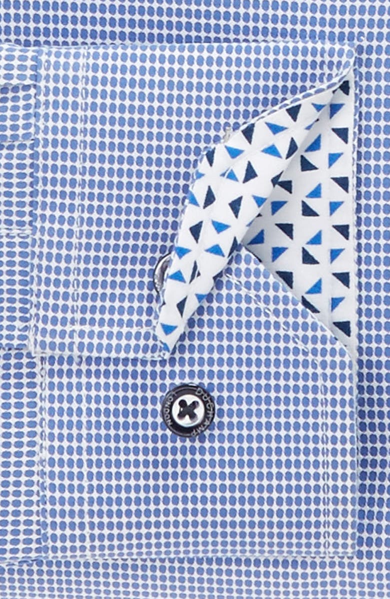 Duchamp Trim Fit Dot Dress Shirt, Alternate, color,