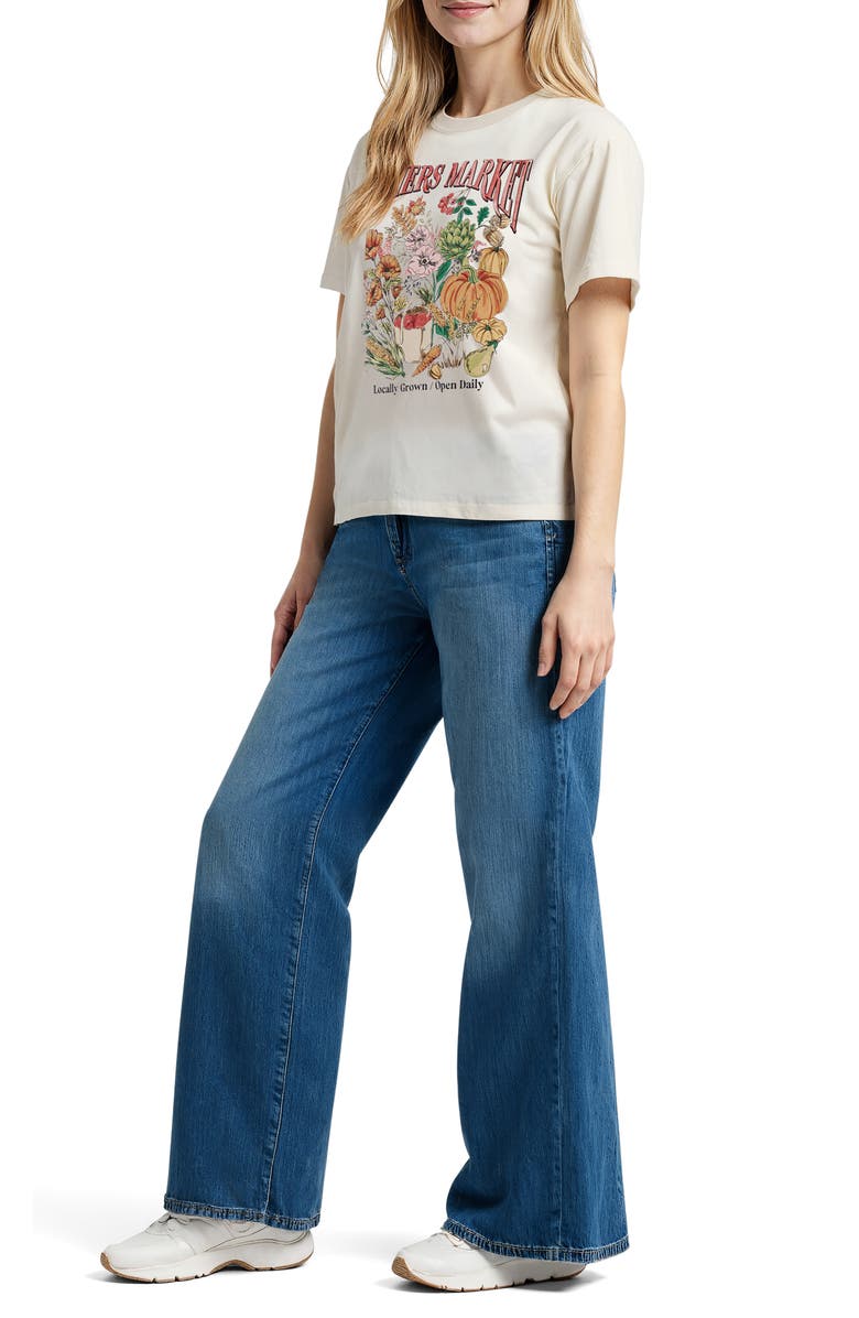 Wildfox Jamie Farmers Market Graphic T-Shirt, Alternate, color, Eggnog