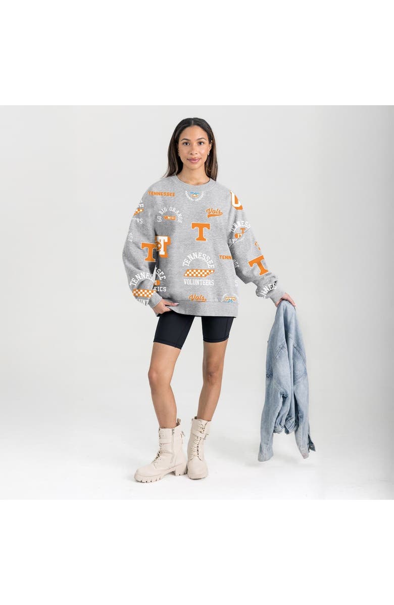 GAMEDAY COUTURE Women's Gameday Couture Gray Tennessee Volunteers Always on Repeat Fleece Sweatshirt, Alternate, color, Gray