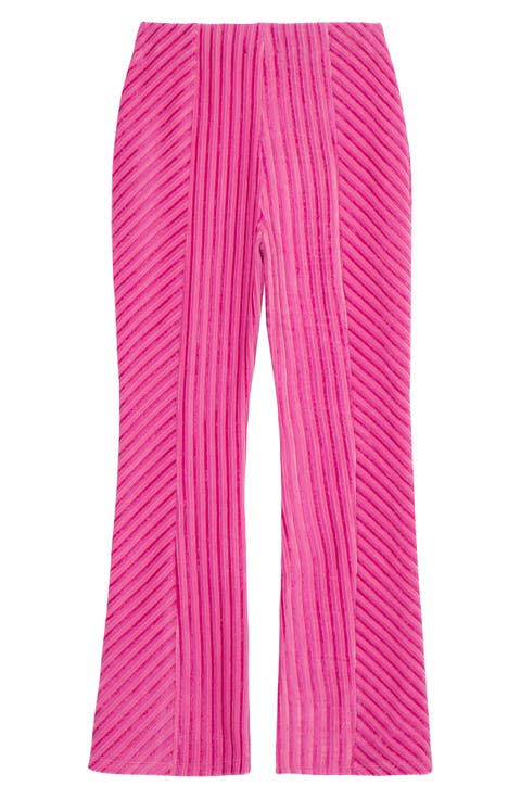 Kids' Rib Velour Flare Pants