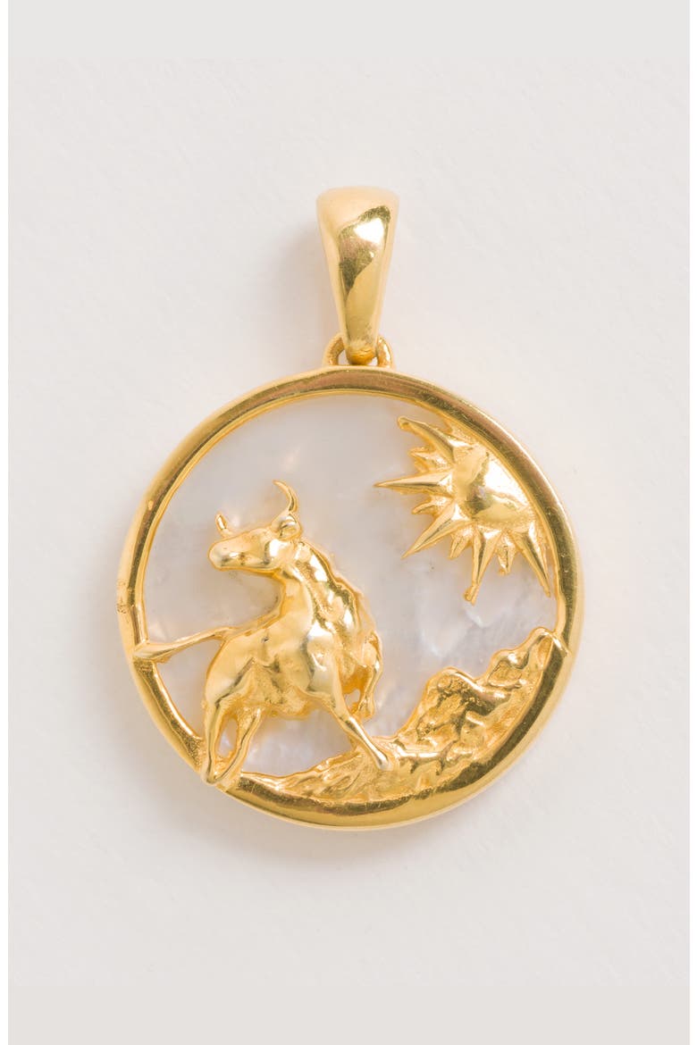 Zodiac Pendant, Alternate, color, Taurus